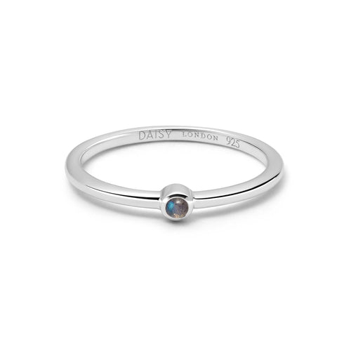 Labradorite Healing Stone Ring Sterling Silver