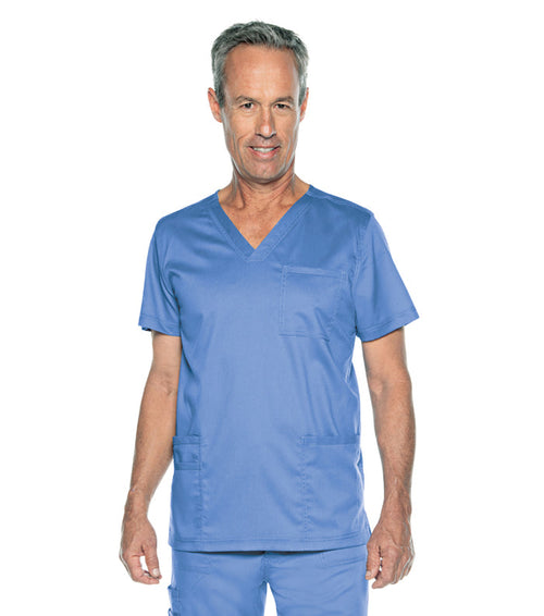 Landau Mens Proflex V Neck 4 Pocket Top