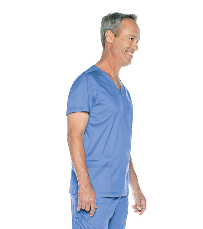 Landau Mens Proflex V Neck 4 Pocket Top