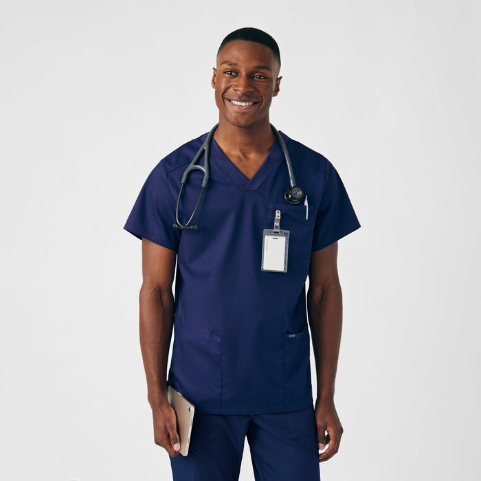 Landau ProFlex Mens 4-Pocket V-Neck Scrub Top