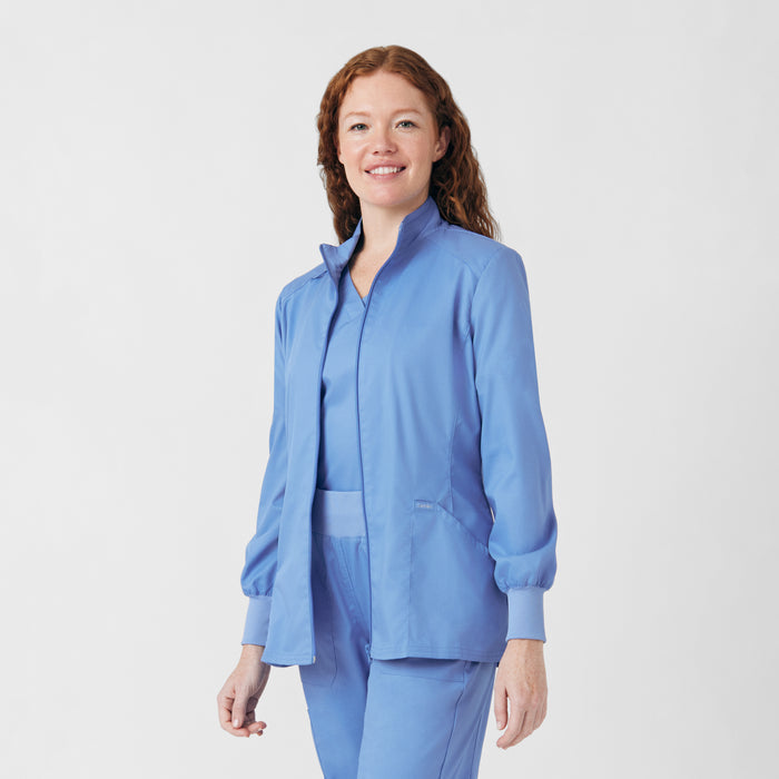 Landau ProFlex Womens 3-Pocket Scrub Jacket