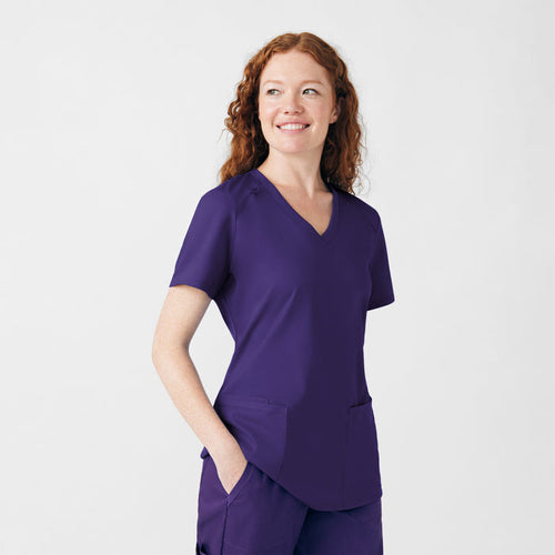 Landau ProFlex Womens 3-Pocket V-Neck Scrub Top
