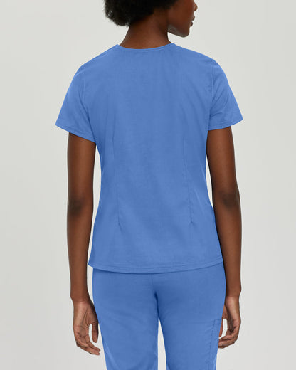 Landau Womens Modern V Neck Top