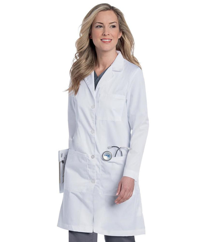 Landau Women's Three Pocket 37.8" Full-Length Lab Coat