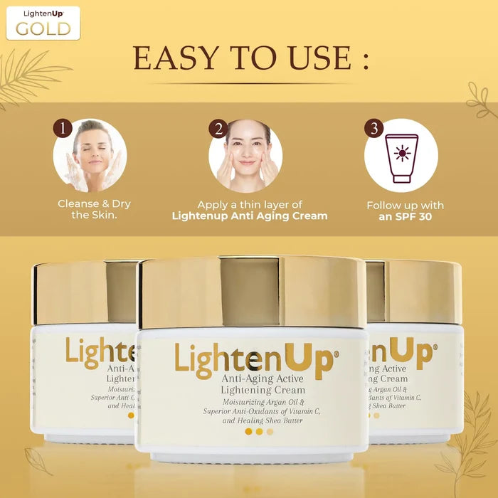 LightenUp Gold Active Cream 3.4 oz Regular