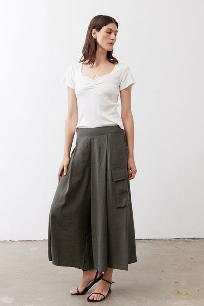 Dipped Square Neck Top