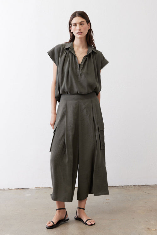 The Light Poplin Cargo Skirt Pants