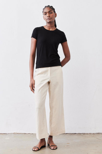 Linen A-Line Pants
