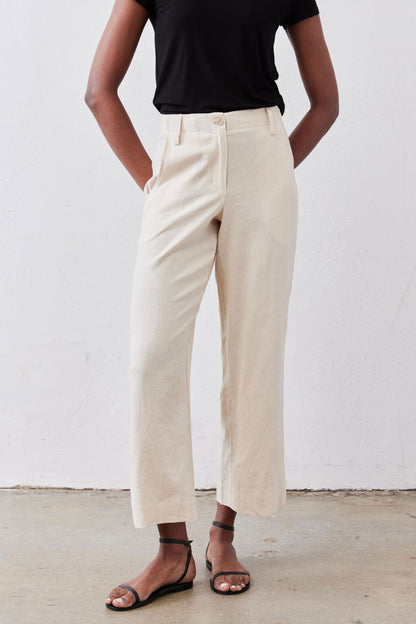 Linen A-Line Pants