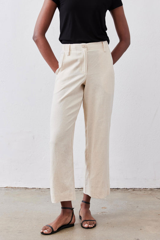 Linen A-Line Pants