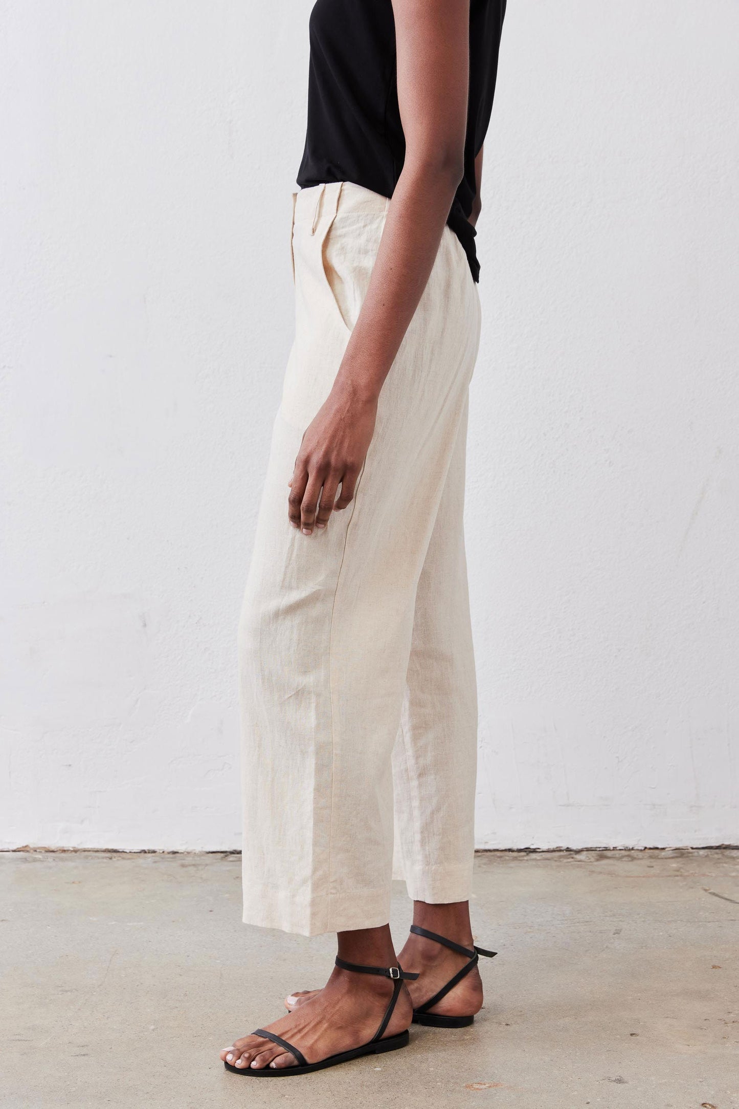 Linen A-Line Pants