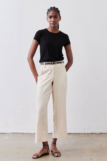 Linen A-Line Pants