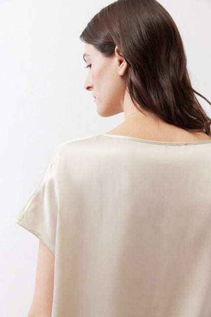 Almost A Tee Silk Blouse