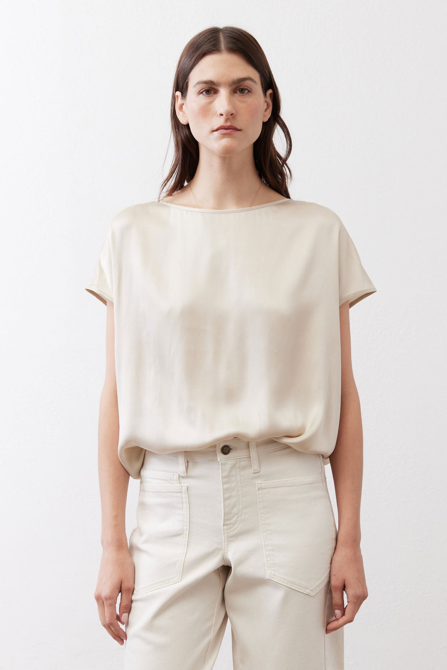 Almost A Tee Silk Blouse
