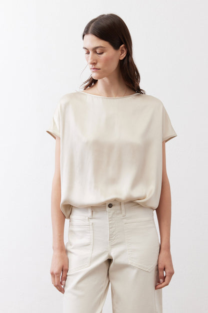 Almost A Tee Silk Blouse