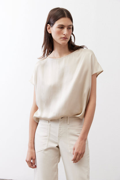 Almost A Tee Silk Blouse