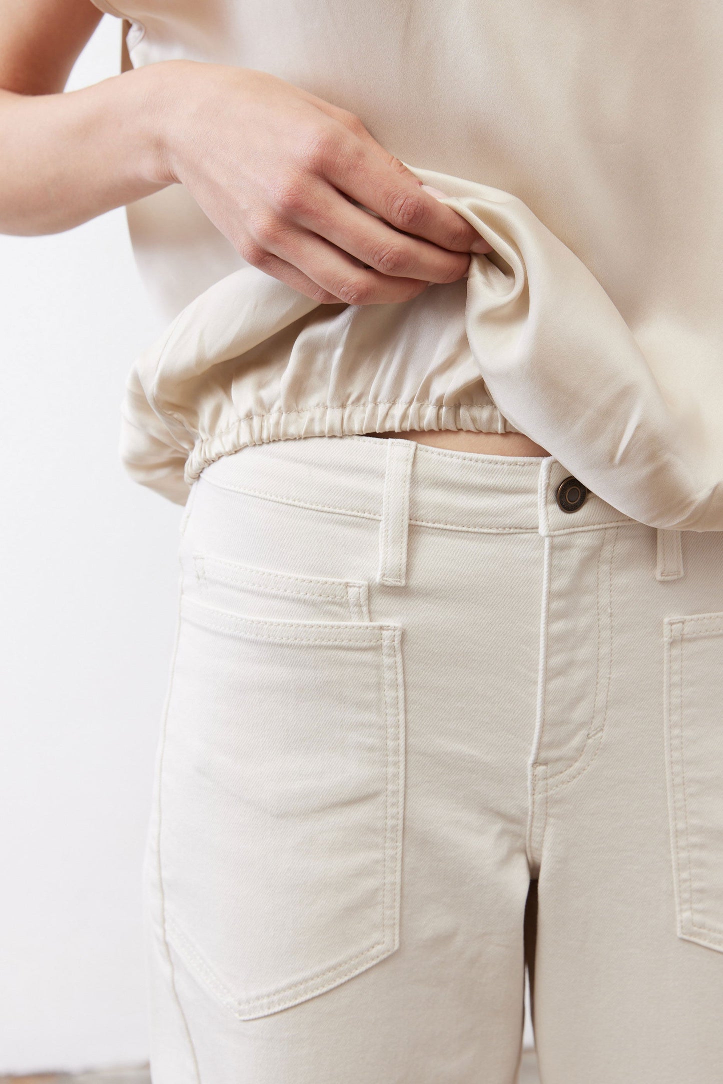 Almost A Tee Silk Blouse