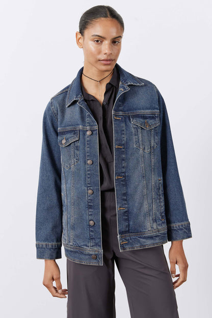 Long Line Denim Jacket