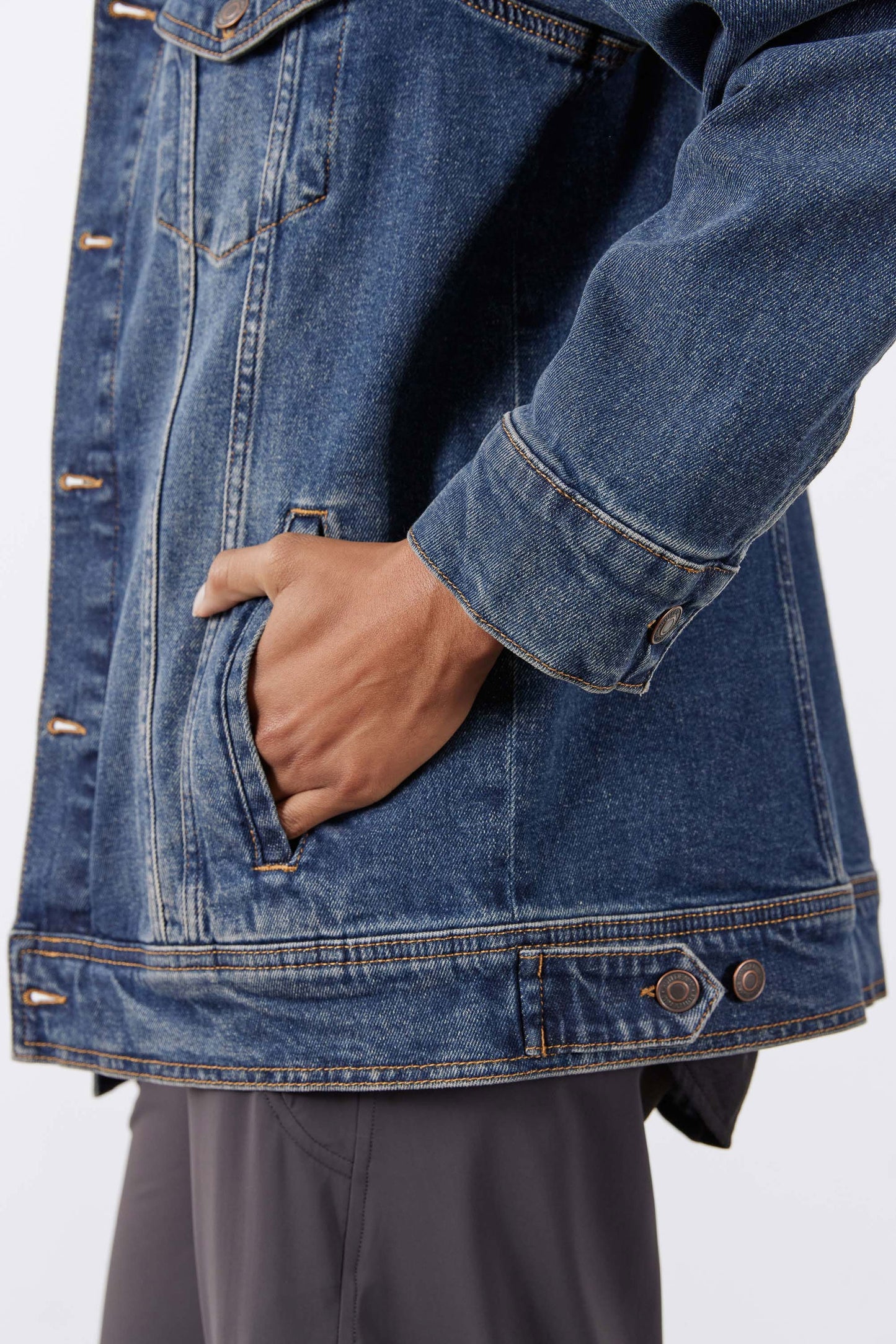 Long Line Denim Jacket