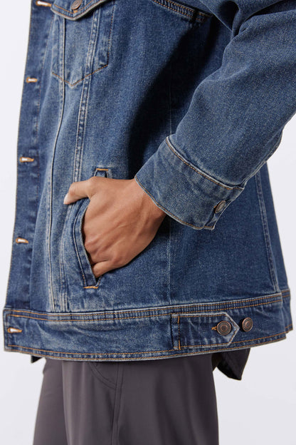 Long Line Denim Jacket