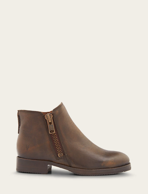 Madison Moto Shootie - Dark Brown - Outside