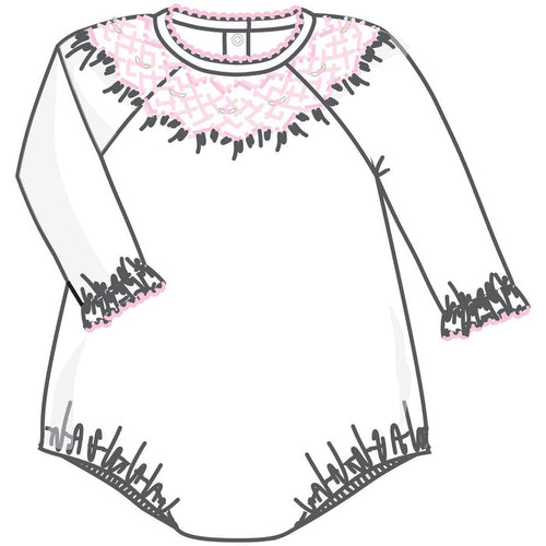 Magnolia Baby - Bishop Smocked Bubble - Lizzy and Landon Pink