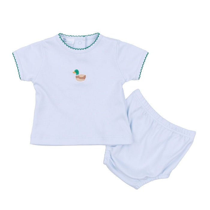 Magnolia Baby - Diaper Set - Embroidered Mallard