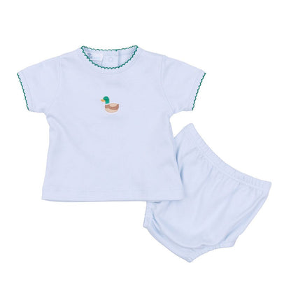 Magnolia Baby - Diaper Set - Embroidered Mallard