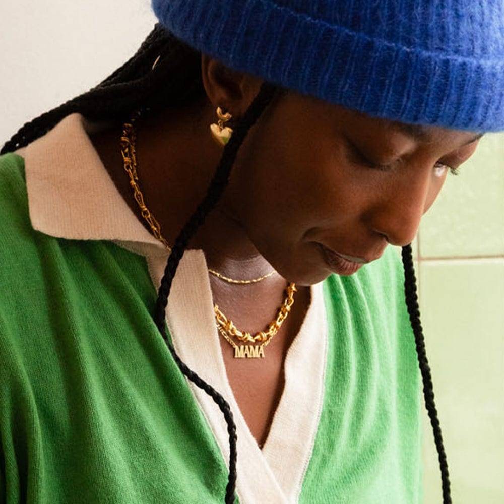 Mama Necklace 18ct Gold Plate