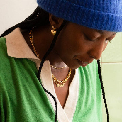 Mama Necklace 18ct Gold Plate