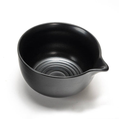 Matcha Bowl With Spout, Matte Glaze