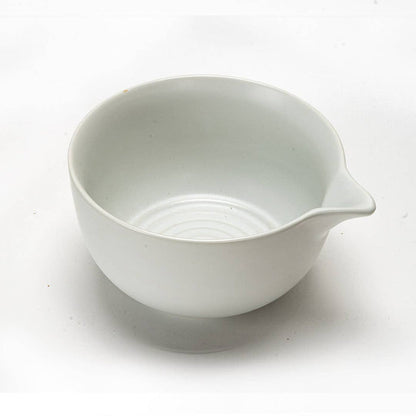 Matcha Bowl With Spout, Matte Glaze