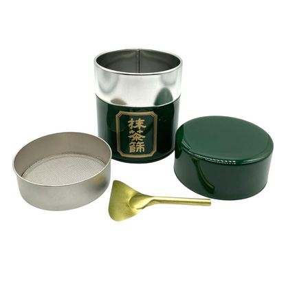 Matcha Container with Sifter and Scoop
