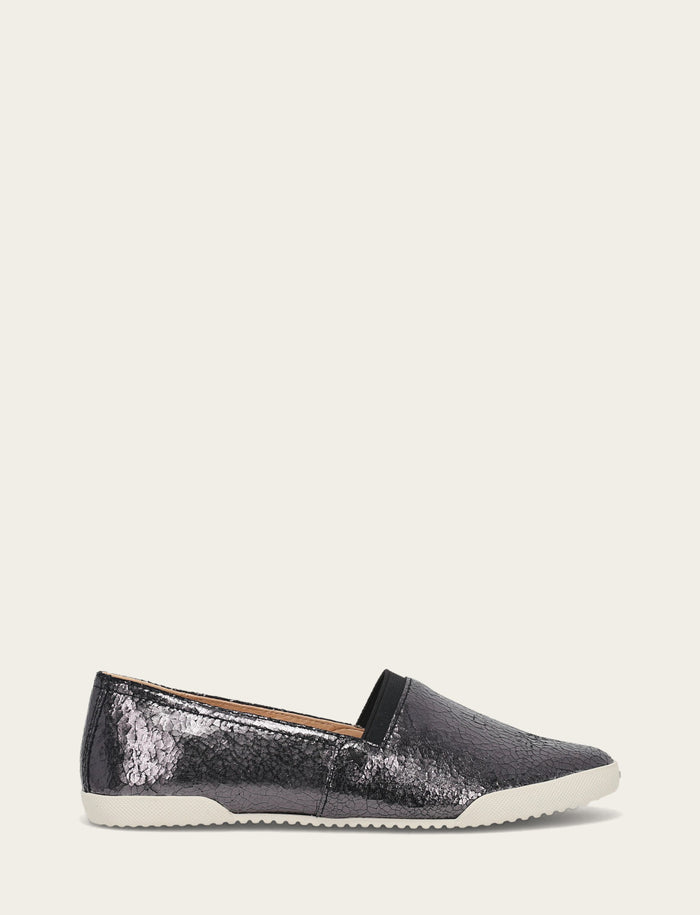 Melanie Slip On - Pewter Mirror - Outside