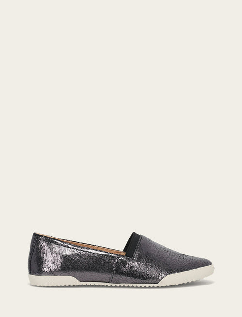 Melanie Slip On - Pewter Mirror - Outside