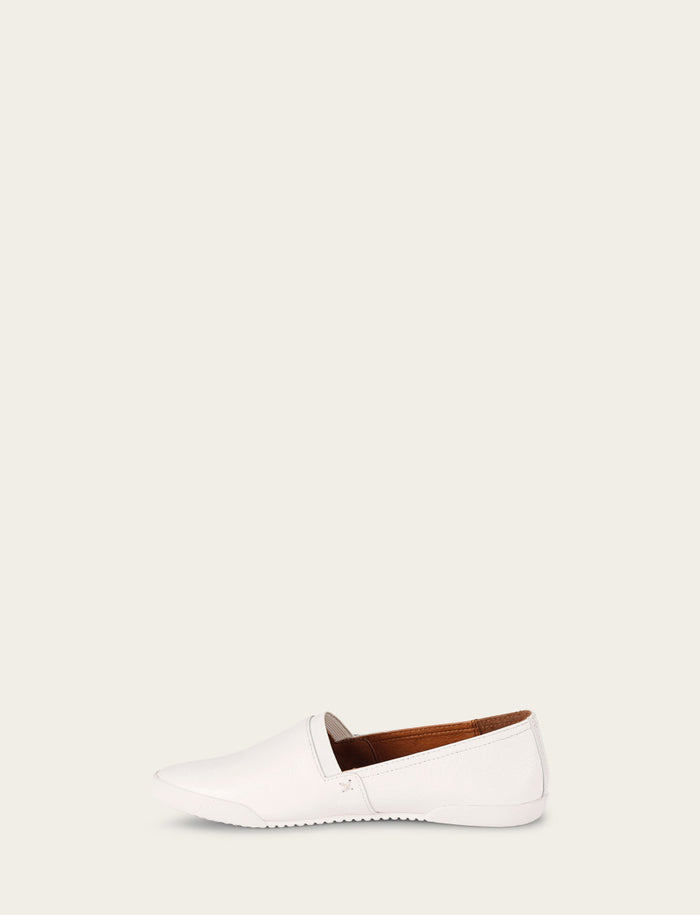 Melanie Slip On - White - Inside