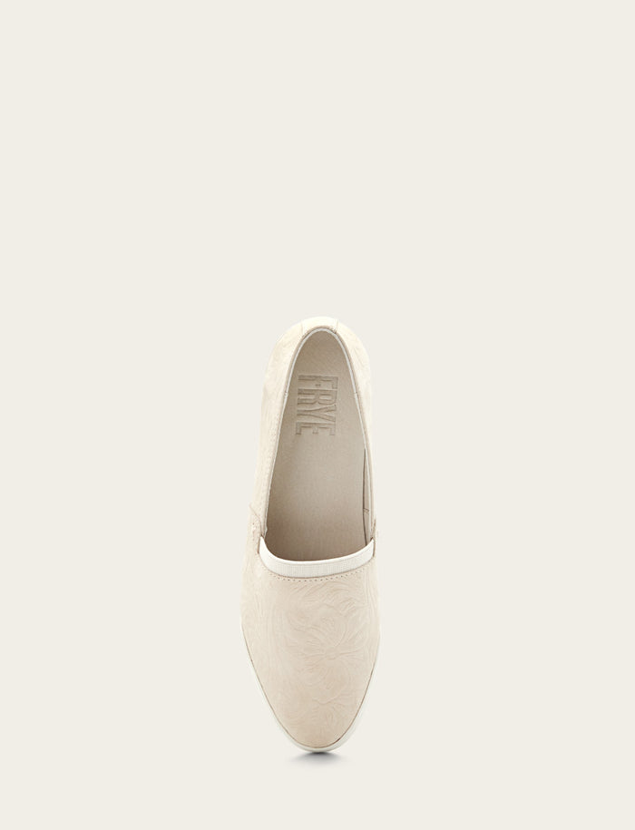 Melanie Slip On - Ivory - Top Down