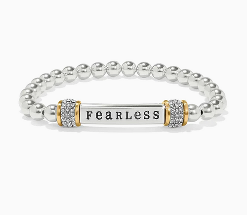 Meridian Fearless Two Tone Stretch Bracelet