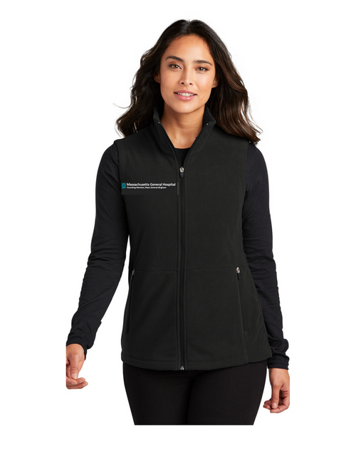MGH/MGB  Port Authority Ladies Micro Fleece Vest Black 3X-Large