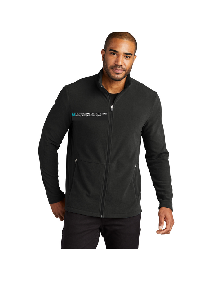 MGH/MGB Port Authority Micro Fleece Jacket Men's Black Medium