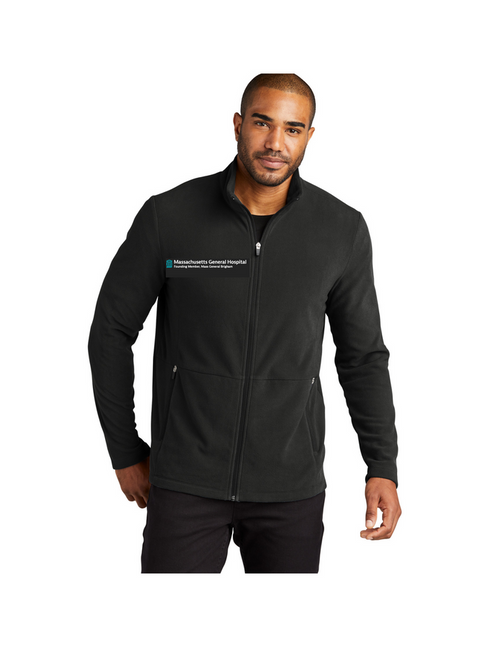 MGH/MGB Port Authority Micro Fleece Jacket Men's Black Medium