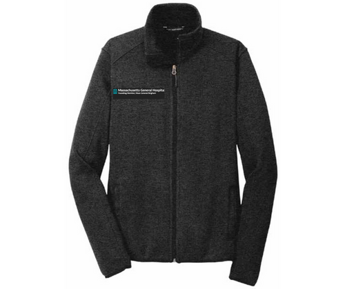 MGH/MGB Port Authority Sweater Fleece Jacket Men's Black X-Large