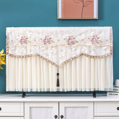 MH08307 Floral Lace TV Cover