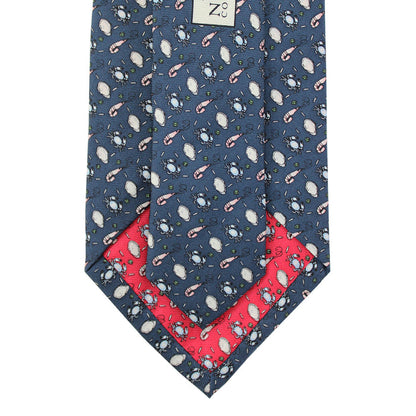 Midnight Navy Boys’ Seafood Gumbo Tie