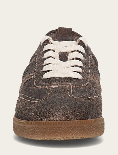 Milly Low Lace Shearling - Dark Truffle - Front