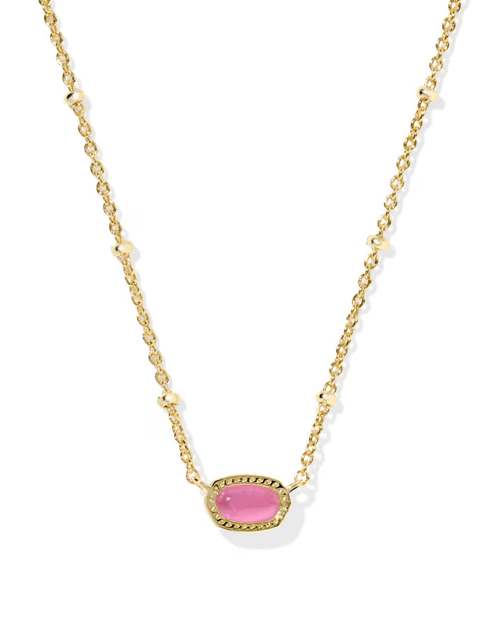 Mini Elisa Satellite Short Pendant Necklace Gold Azalea Illusion