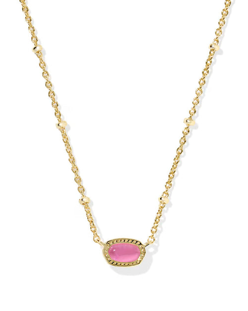 Mini Elisa Satellite Short Pendant Necklace Gold Azalea Illusion
