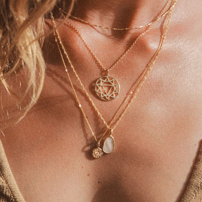 Mother of Pearl Layering Set 18ct Gold Plate