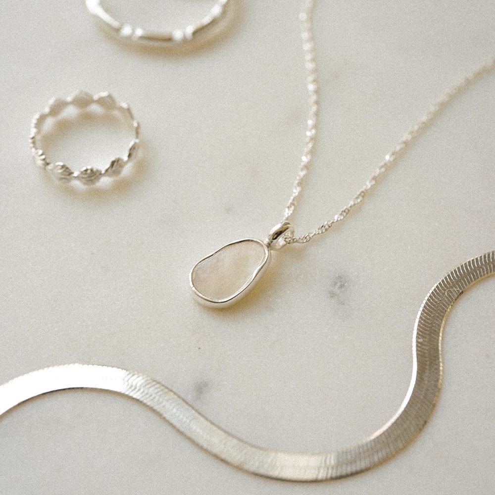 "Made For Her" Mother of Pearl & Jewellery Box Set Sterling Silver