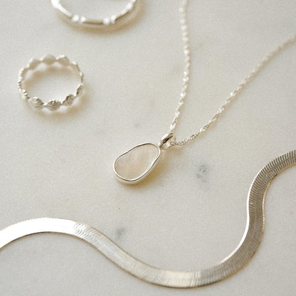 "Made For Her" Mother of Pearl & Jewellery Box Set Sterling Silver